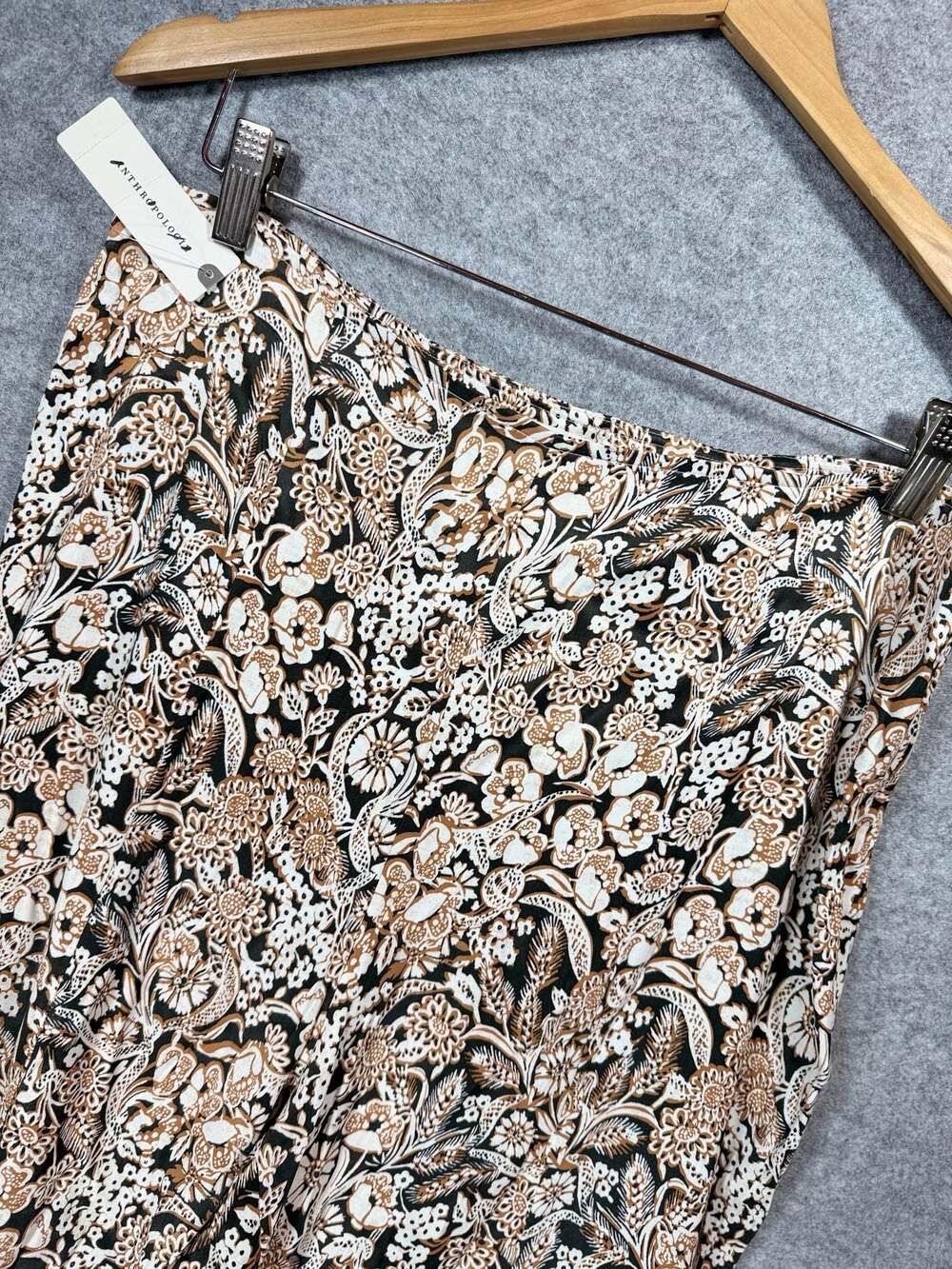 Anthropologie Floral Print Flare Pants Size 14